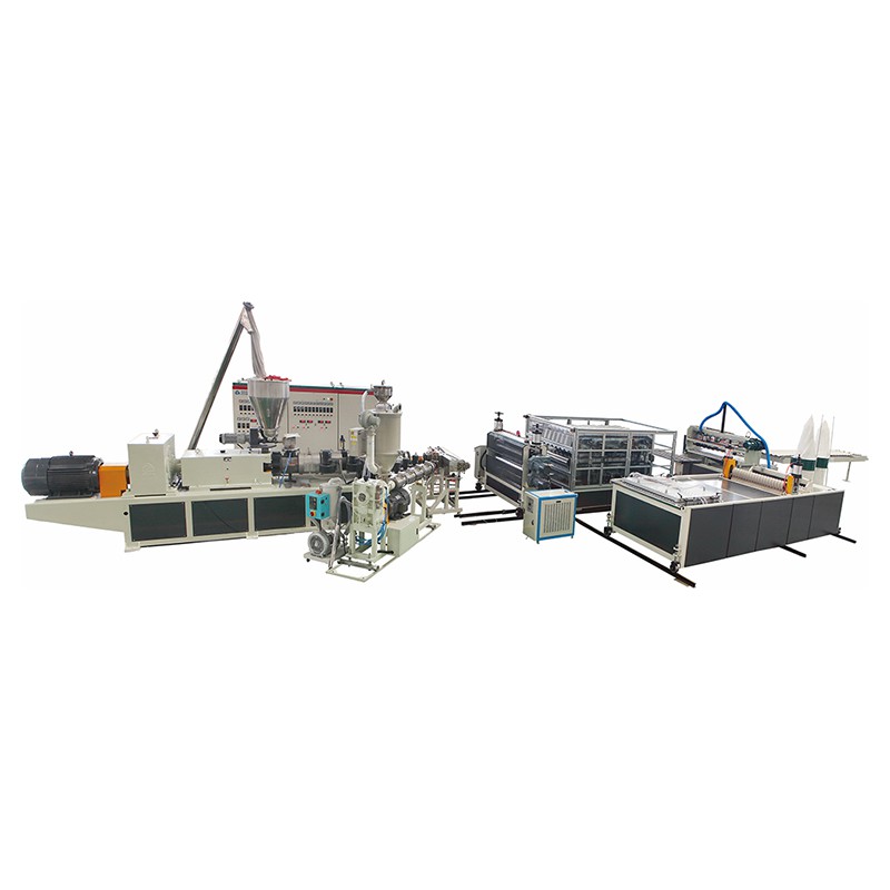 PVC Plus ASA Or PMMA Glaze Roof Tile Extrusion Line